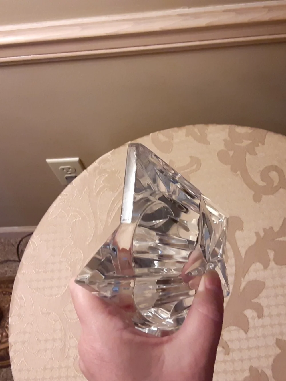 Waterford Crystal Star Pillar Candle Holder Made in Ireland